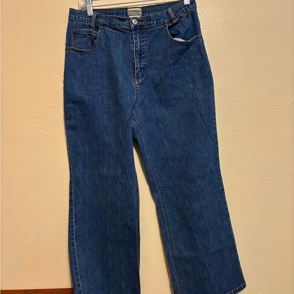 Coldwater Creek Blue Flare Wide Leg Jeans - Picture 1 of 9